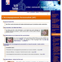 l'Accompagnement Personnalisé - Lycée VAUBAN - Brest -