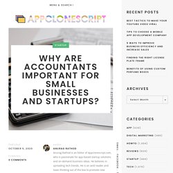 Why are Accountants important for small businesses and startups?