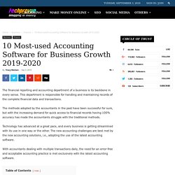10 Most-used Accounting Software for Business Growth 2019-2020