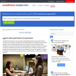 Fiche métier Agent d'accueil dans le tourisme