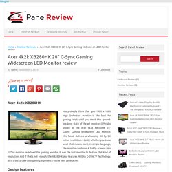Acer 4k2k XB280HK G-Sync Monitor review