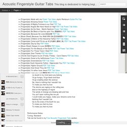 Fingerstyle Hymn Tabs