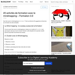 20 activités de formation avec le mindmapping – Formation 3.0