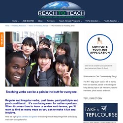 8 Fun Activities for Teaching Verbs