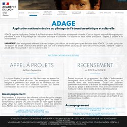 ADAGE - Foire aux questions - DAAC de Lyon