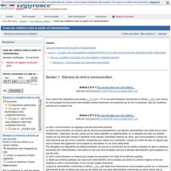 Code des relations entre le public et l'administration