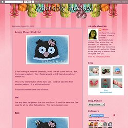 Loopy Flower Owl Hat