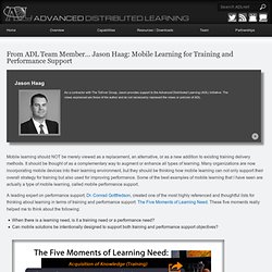Advanced Distributed Learning