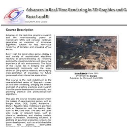 Advances in Real-Time Rendering in 3D Graphics and Games - SIGGRAPH 2010