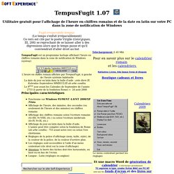 Afficher l'heure et la date, en latin, sur son ordinateur.