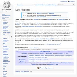 Âge de la pierre