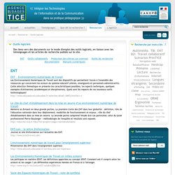 L'Agence nationale des Usages des TICE - Outils logiciels