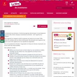 Tenir l'agenda d'un dirigeant
