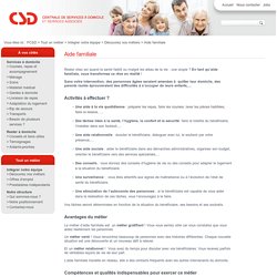Aide familiale - FCSD