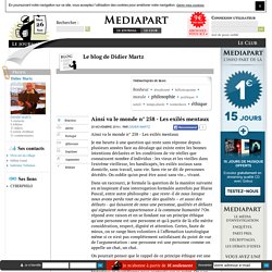 Ainsi va le monde n° 258 - Les exilés mentaux