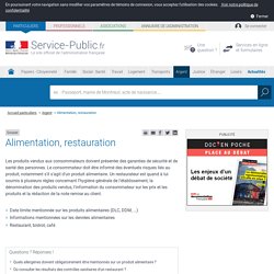 Alimentation, restauration