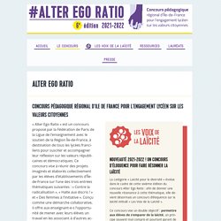 Alter Ego Ratio Présentation du concours