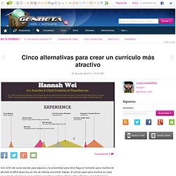 Cinco alternativas para de crear un currículo más atractivo para las empresas