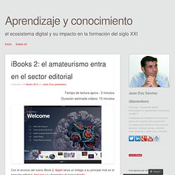 iBooks 2: el amateurismo entra en el sector editorial