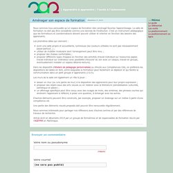 Aménager son espace de formation