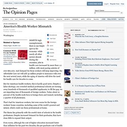 America’s Health Worker Mismatch