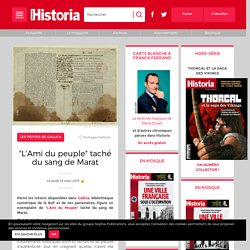 "L'Ami du peuple" taché du sang de Marat
