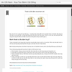 An Cốt Nam - Xua Tan Bệnh Cột Sống: Thoát vị đĩa đệm ancotnam.net