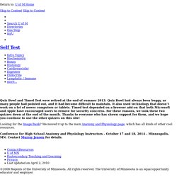 Anatomy and Physiology Learning Modules - CEHD - U of M
