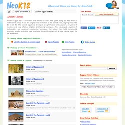 Ancient Egypt - Kids History Videos, Games and Lessons that Make Learning Fun and Easy