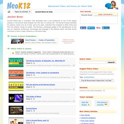 Ancient Rome - Kids History Videos, Games and Lessons that Make Learning Fun and Easy