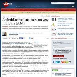 Android activations soar, not very many are tablets