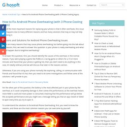 How to Fix Android Phone Overheating and Cool Down It