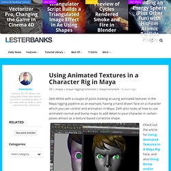 Using Animated Textures in a Character Rig in Maya