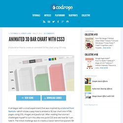 Animated 3D Bar Chart with CSS3