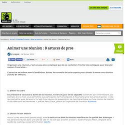 Animer une réunion : 8 astuces de pros