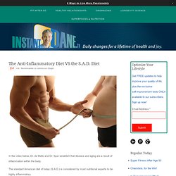 The Anti-Inflammatory Diet VS the S.A.D. Diet