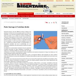 Antifascisme - Faire barrage à l’extrême droite - Le site du Monde libertaire