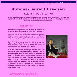 Antoine Laurent Lavoisier