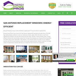 replacement energy efficient windows
