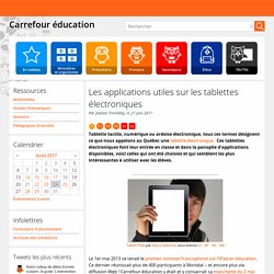 Les applications utiles sur les tablettes électroniques