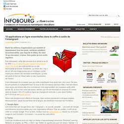 10 applications en ligne essentielles dans le coffre à outils de l’enseignant