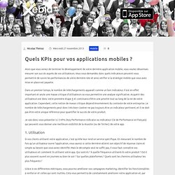 Quels KPIs pour vos applications mobiles ?