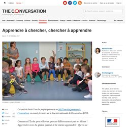 Apprendre à chercher, chercher à apprendre