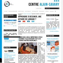 Apprendre à dessiner, une affaire de langage