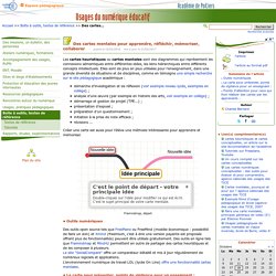 Des cartes mentales pour apprendre, réfléchir, mémoriser, collaborer- Usages du numérique éducatif