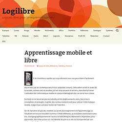Apprentissage mobile et logiciel libre