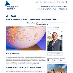 A New Approach to Action Planning and Monitoring