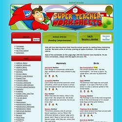 Animal Articles