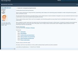 Scénario multi-branches dans articulate
