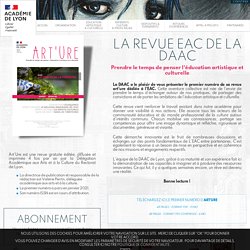 Revue éducation artistique et culturelle Art'Ure 48 pages revue gratuite